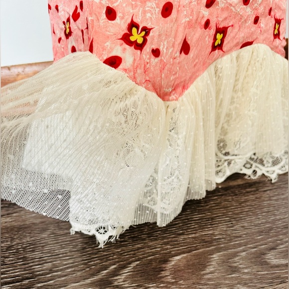 Gullhatun Aydin by Anthropologie Sweetheart Baby Doll Mini Dress Chemise Lace S - Picture 6 of 9